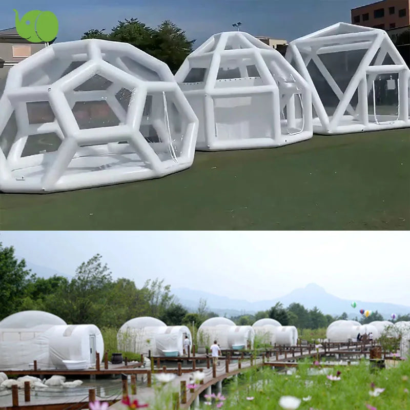 Outdoor Air House Starry Sky Resort Scenic Spot Mobile Room Portable for Camping Party Hotel PVC Inflatable Bubble Tent House