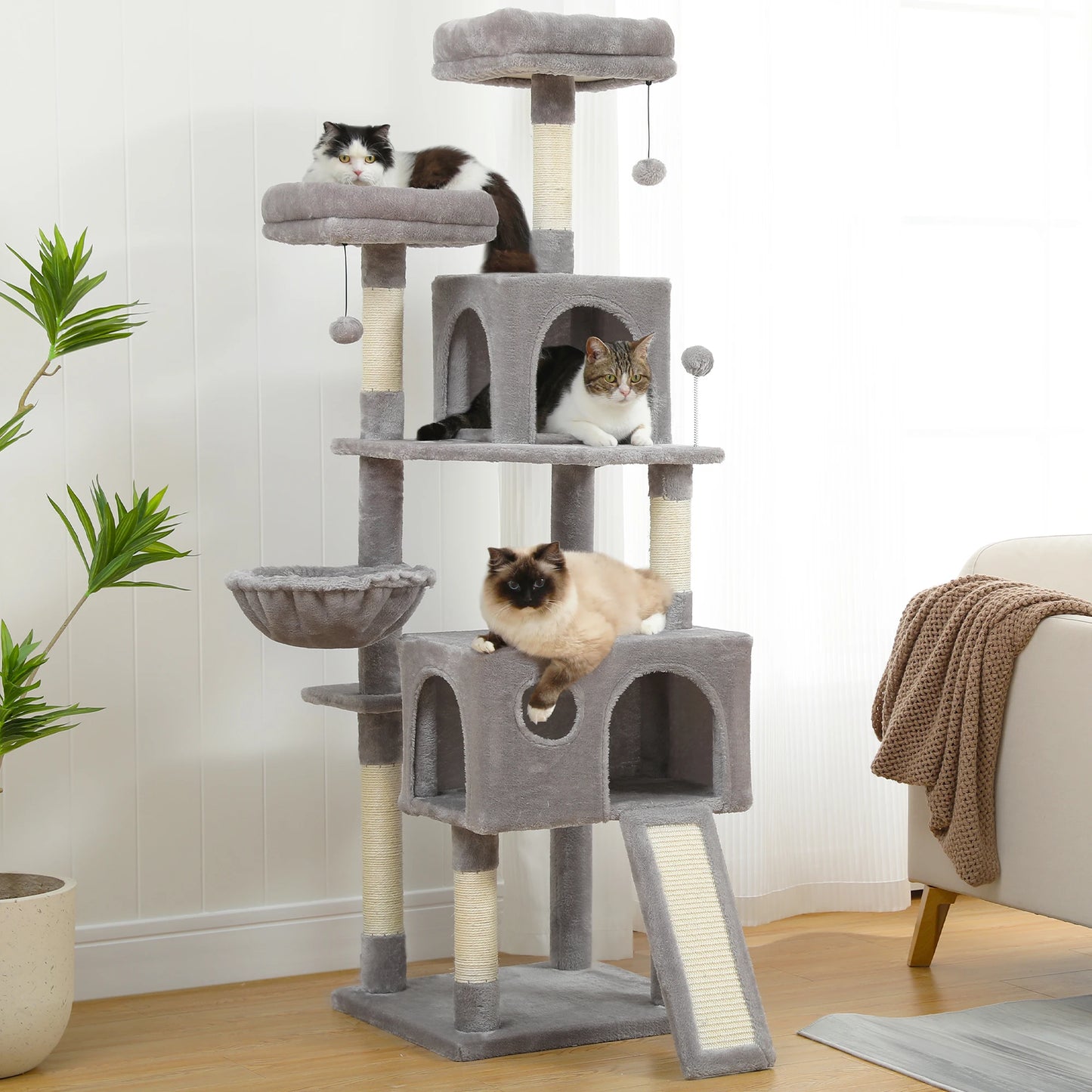 9 Kinds Domestic Delivery Cat Tree House Tower Condo Cat Scratching Post for Indoor Kitten Jumping Toy with Ladder Playing Tree