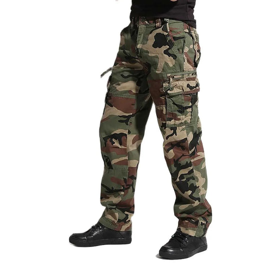 Military Army Cargo Pants Man Pockets Pants Loose Baggy Camouflage Plus Size Trousers Men Clothing