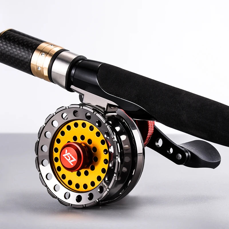 EBZOOL 46+ 1BB 2.6:1 65MM Fly Fishing Reel Wheel with High Foot Fishing Reels Fishing Reel Wheels pesca