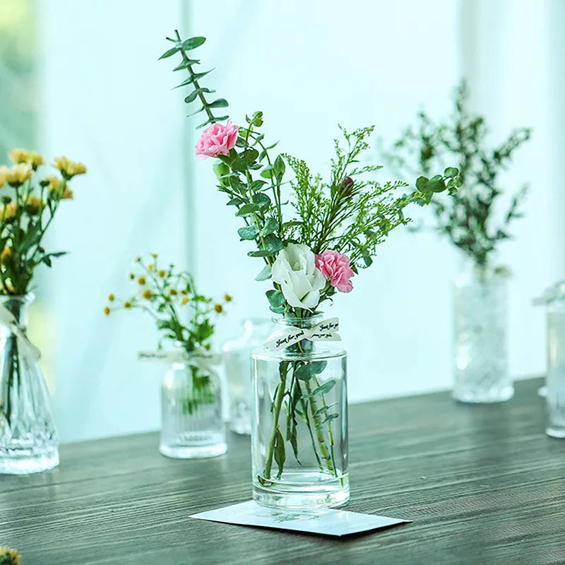 Nordic Plant Vase Wedding Decor Centerpiece Table Ornaments Transparent Vases