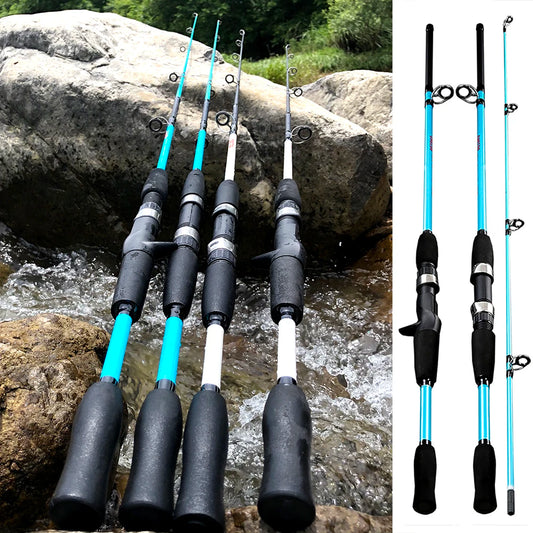 Fishing Rod Spinning Casting Fly Ultralight Carp Carbon Glassfiber Pesca Hand Lure Feeder Pole fish gear Travel Surf 1.5M 1.8M