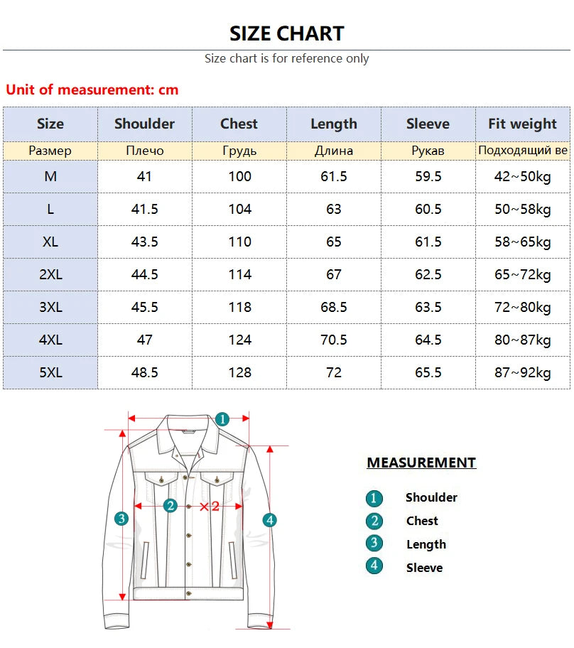 Brand Men Clothing Denim Jacket Fashion High Quality Blue Classic Retro Pure Cotton Stretch Cowboy Coat Male Streetwear