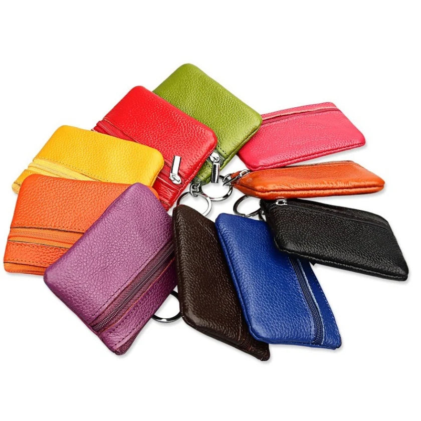 2019 Brand Casual Women Fashion Genuine Leather Car Key Holder Keyring Pouch Coin Purse Case Wallet