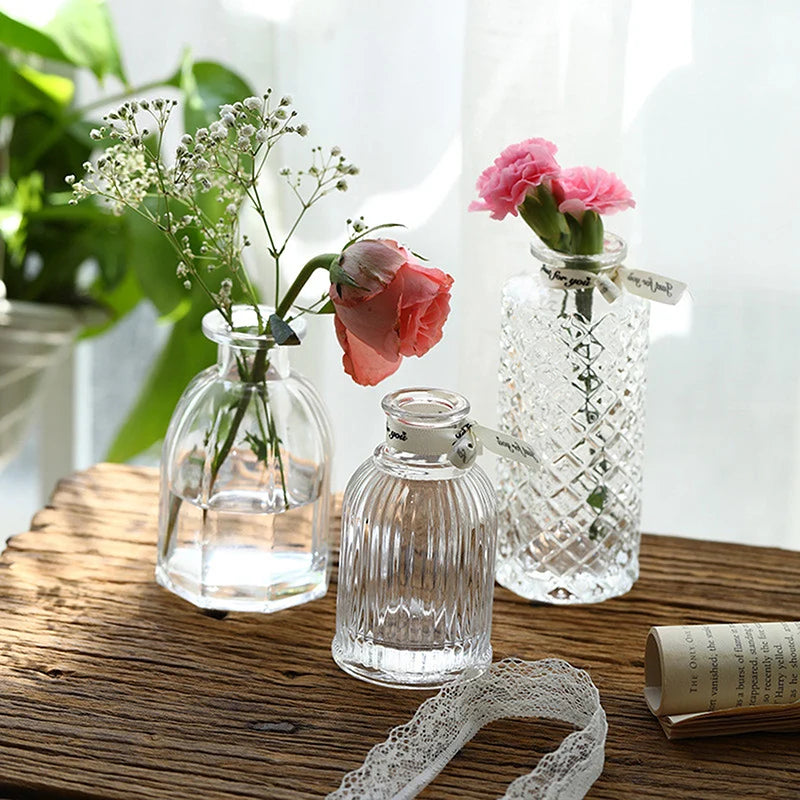 Nordic Plant Vase Wedding Decor Centerpiece Table Ornaments Transparent Vases