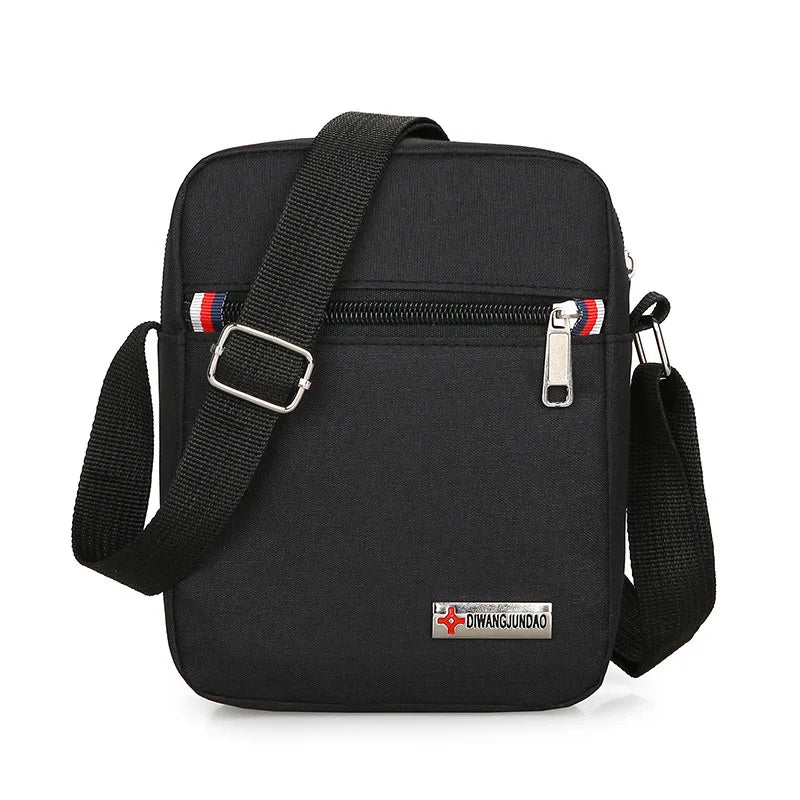 New shoulder bag trendy Oxford cloth shoulder bag men's messenger bag casual simple mobile phone bag waist bag