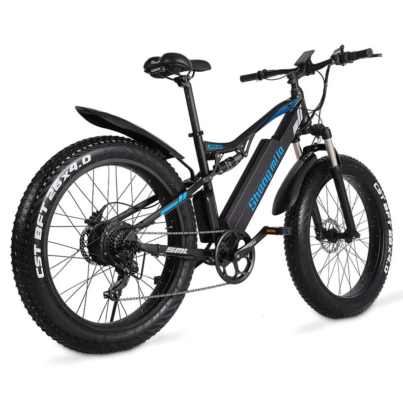 1000W Electric Bike 26"*4.0" Fat Tires MX03 Ebike 48V 17AH Mountain Bike Snowbike Sport Cycling Electronic Bikes for Adult