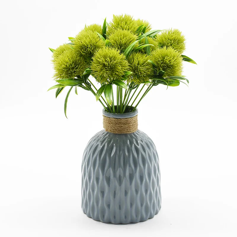 5 Pieces Plastic Dandelion Household Products Vases for Home Decor Wedding Bridal Accessories Clearance Cheap Artificial Flowers