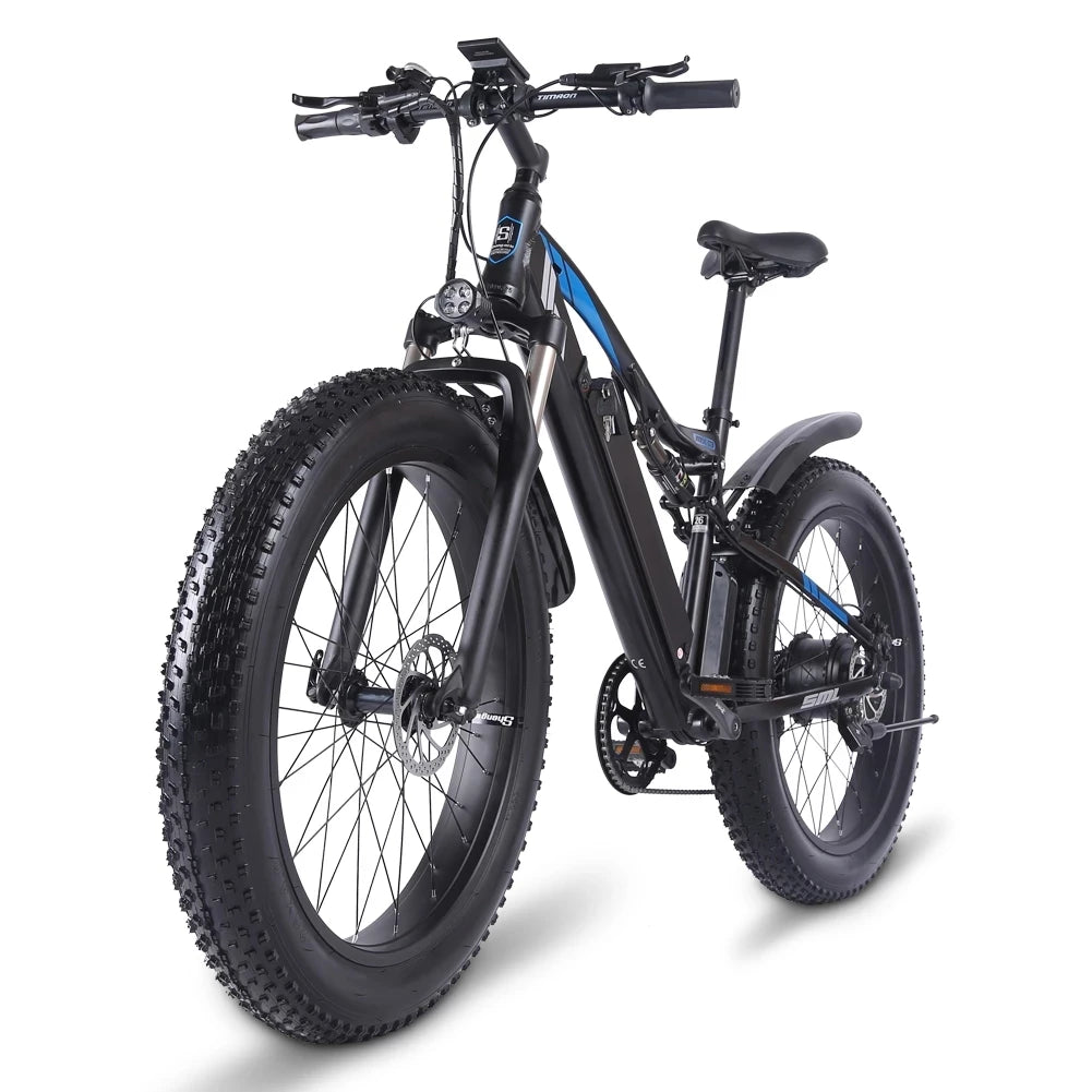 1000W Electric Bike 26"*4.0" Fat Tires MX03 Ebike 48V 17AH Mountain Bike Snowbike Sport Cycling Electronic Bikes for Adult