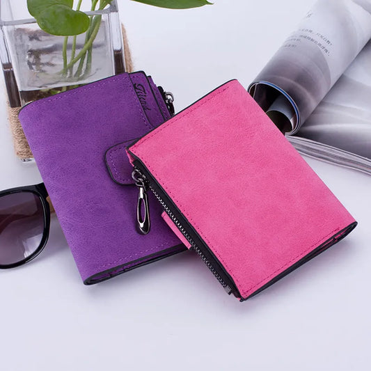 Matte Women Wallet Hasp Small And Slim Coin Pocket Purse Women Wallets Cards Holders Luxury Brand Wallets Designer Purse