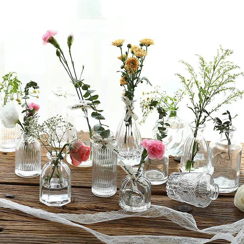 Nordic Plant Vase Wedding Decor Centerpiece Table Ornaments Transparent Vases