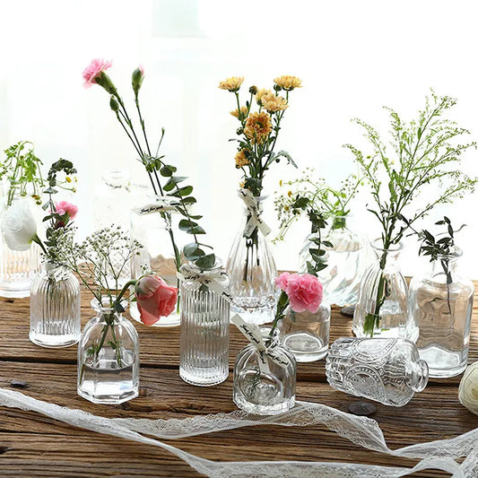 Nordic Plant Vase Wedding Decor Centerpiece Table Ornaments Transparent Vases