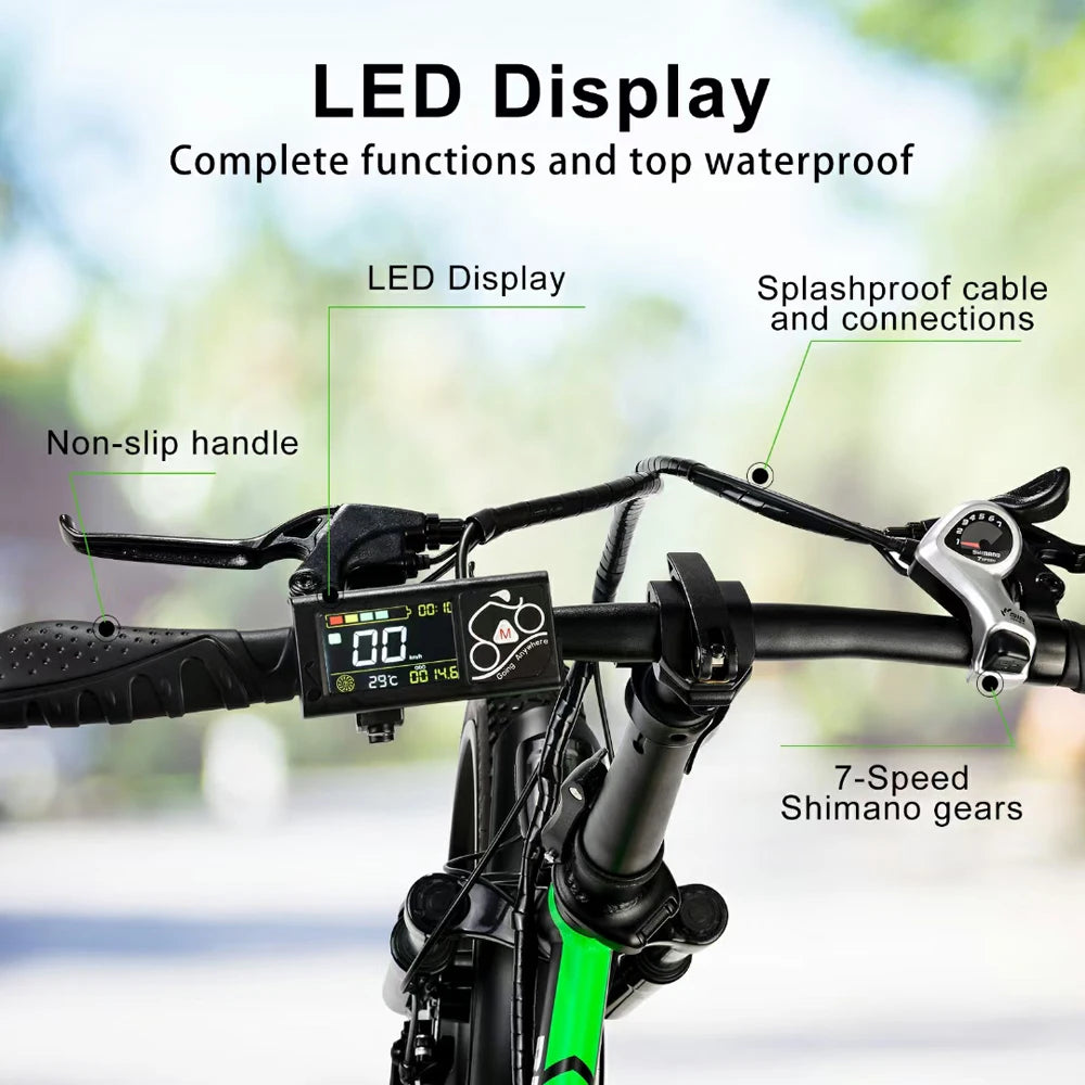 EU Stock 20inch Fat Tire E Bike with 36V250W Motor Foldable Snow Bicycle off road Adult electric Bike