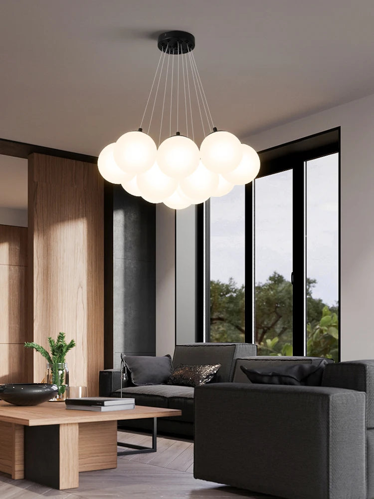 Art Decor Glass Ball Pendant Lights  Modern Living Room LED Pendant Lamp Nordic Bedroom Light Fixture Lusters Luminaire Lampara