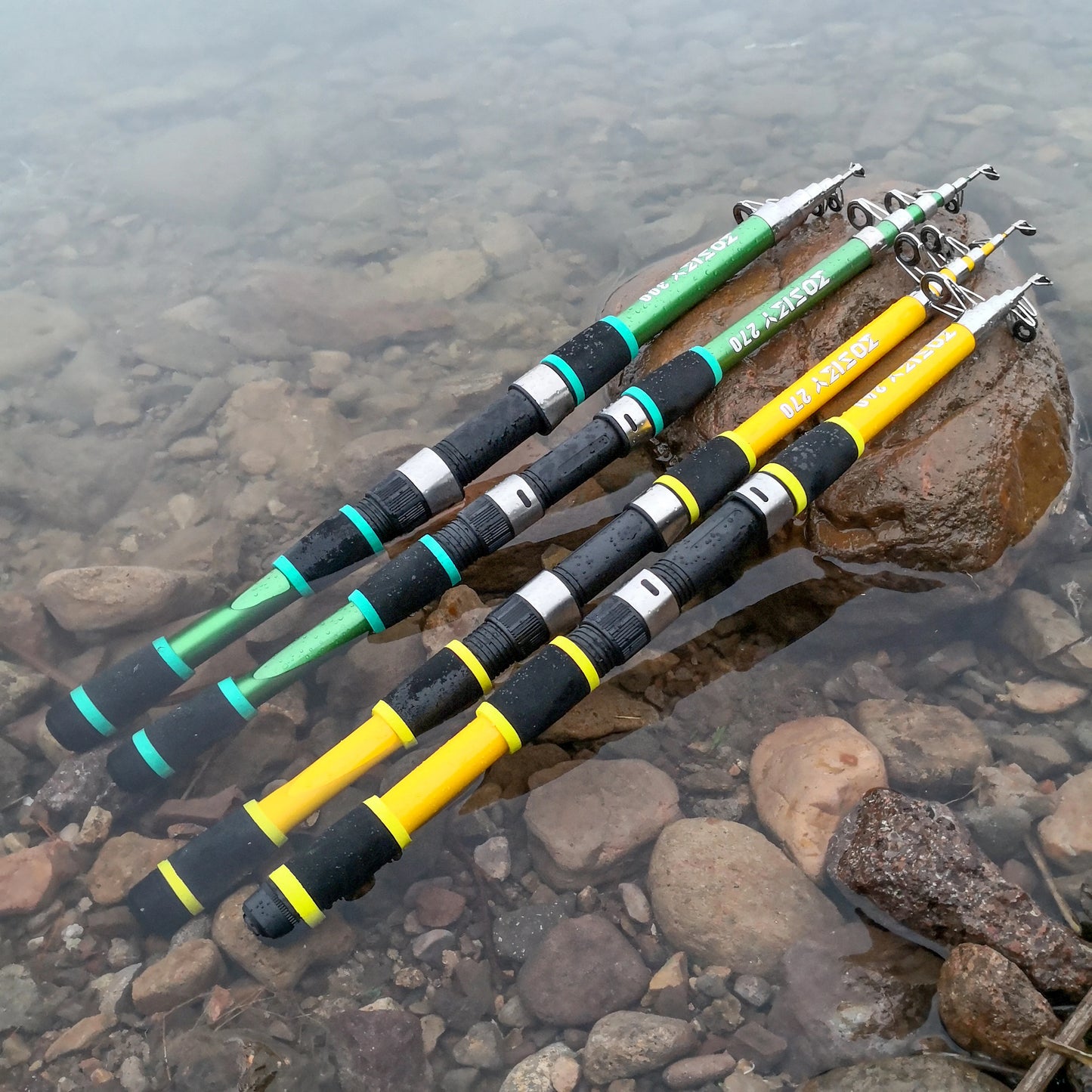 JOSBY Telescopic Fishing Rod Feeder Hard FRP Carbon Fiber Portable Carp Spinning Pole Travel Sea Boat Pesca