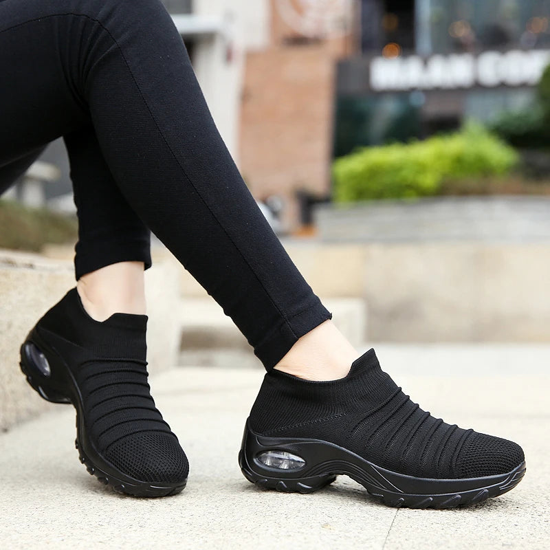 New Platform Sneakers Women Shoes Breathable Casual Shoes Woman Fashion Height Increasing Ladies Shoes Zapatos De Mujer