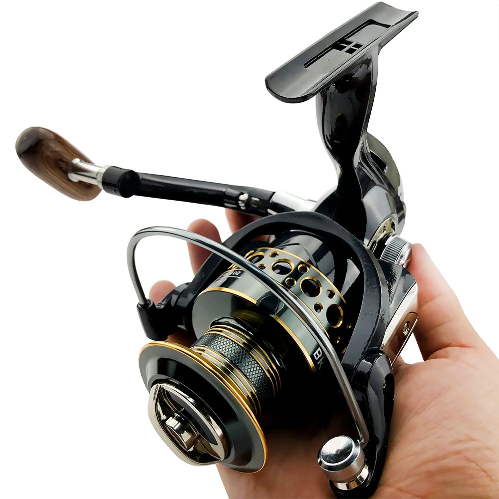 2000-7000 13BB 5.2:1 Gear Ratio Saltwater Fishing Reels Metal Spool Spinning Fishing Reel Left/Right Handle