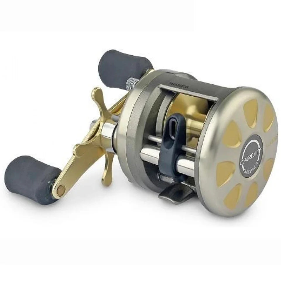 SHIMANO Round Reel CARDIFF 5.2:1/5.8:1 Ratio 4.5/5.0KG Max Drag 4+1 Bearing Centrifugal Braking System Corrosion resistant body