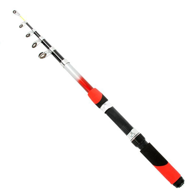 Portable Rotary Fishing 1.8M 2.4M 2.7M 3.0M 3.6M 4.5M Fishing Rod Tough Carbon Fiber Telescopic Travel Sea Boat Rock Fishing Rod