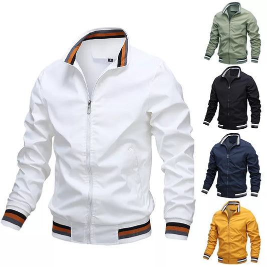 2023 Fashion Men’s Windbreaker Jackets Casual Jacket Men Outdoor Sports Coat Spring Autumn Army Cargo Bomber Jacket Men Clothing