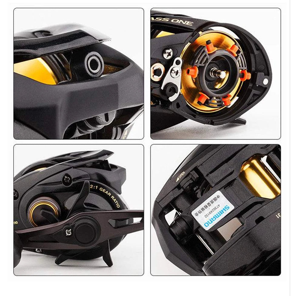 SHIMANO NEW BASS ONE XT 210g Baitcasting Reel 5.0kg Power 7.2:1 4+1BB SVS brake technology S A-RB/A-RB Bearing fishing reels