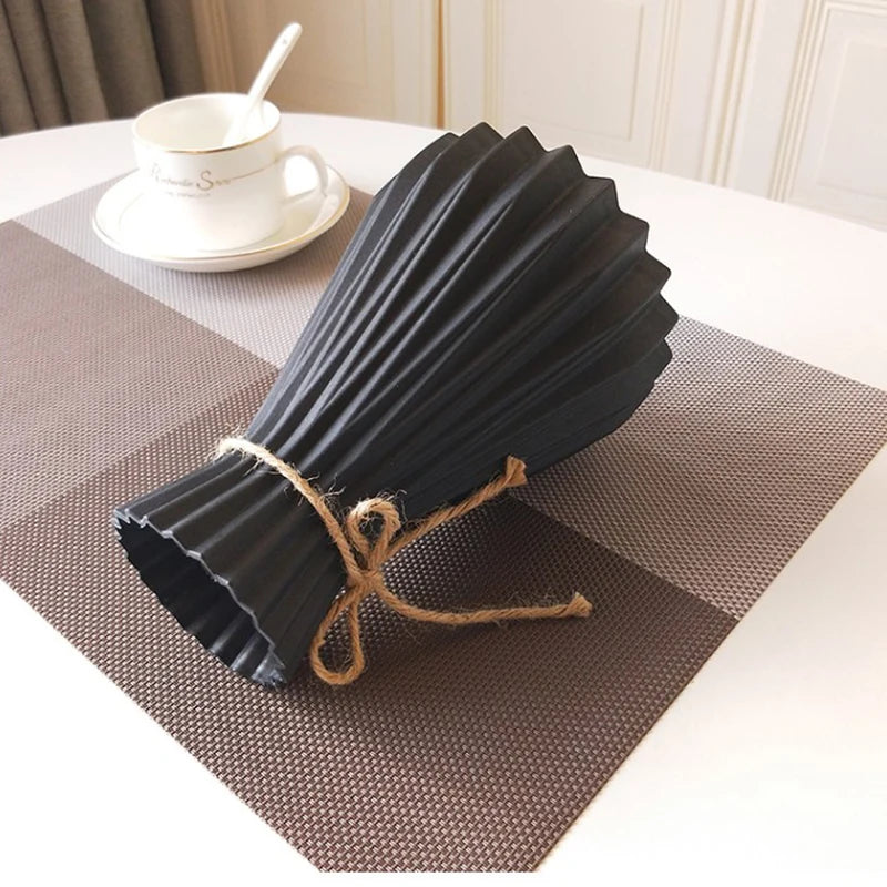 Plastic Vases Home Decoration Anti-ceramic Vases European Wedding Modern Decorations Rattan-like Unbreakable Creative Simplicity