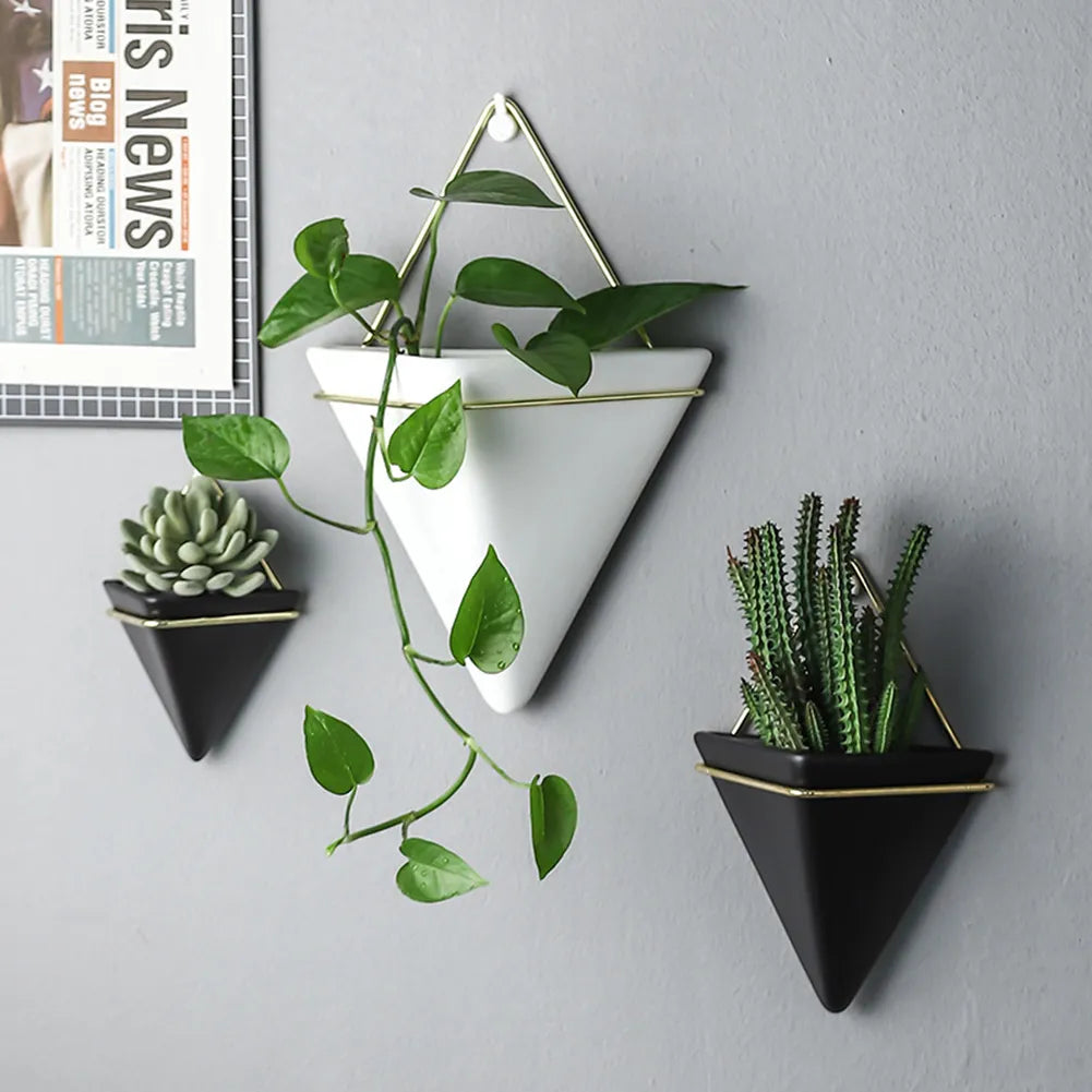 New Flower Pot Wall Mounted Hanging Flower Pot Room Decoration Vases Self Water-Absorbing Planter Flower Pot Dropshipping