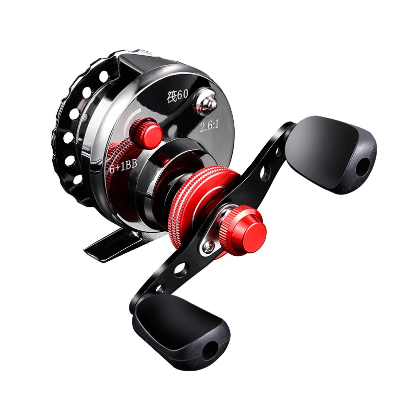 EBZOOL 46+ 1BB 2.6:1 65MM Fly Fishing Reel Wheel with High Foot Fishing Reels Fishing Reel Wheels pesca