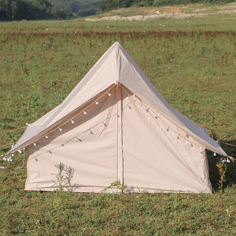 2021 Outdoor Luxury Tent Nordic Retro Cotton White Bear Hut Small House Camping Light Luxury Cotton Double Tech Cotton Tent