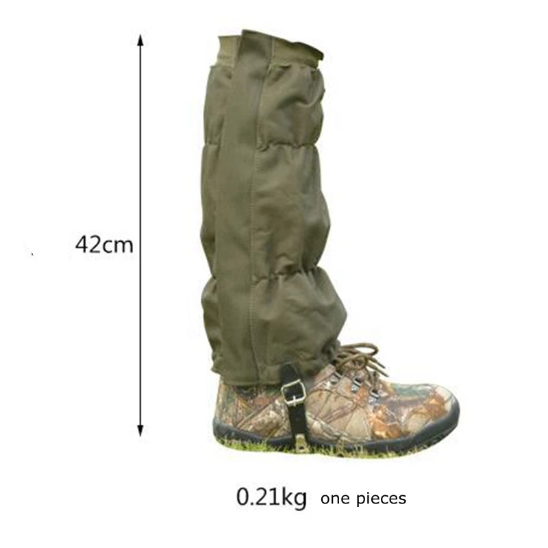 1Pairs Tactical Waterproof Leg Gaiters Climbing Legging Leg Protection Warmers Camping Hiking Boots Gaiters Hunting Shoes Cover