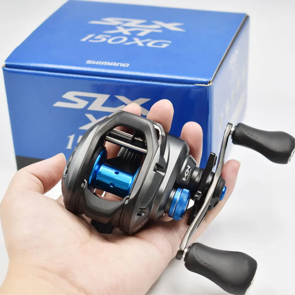 NEW SHIMANO Reel SLX XT Baitcast Fishing Reel New SVS Infinity Braking System Aluminium Hagane body