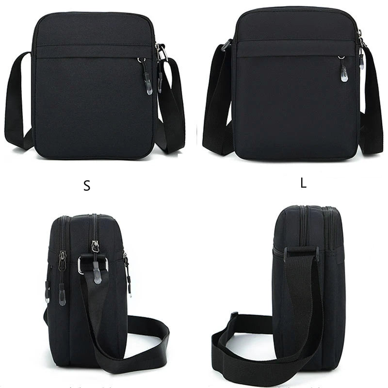 New shoulder bag trendy Oxford cloth shoulder bag men's messenger bag casual simple mobile phone bag waist bag