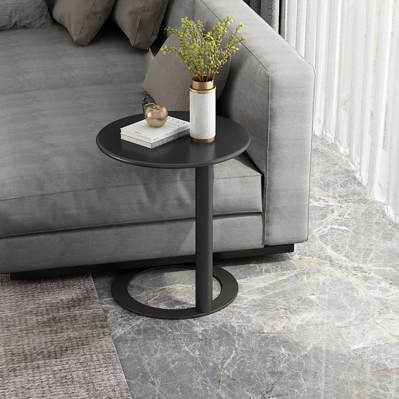 Nordic Coffee Table Iron Art Table Luxury Small Round Table Simple Living Room Furniture Coffee Table Bedside Mini Table