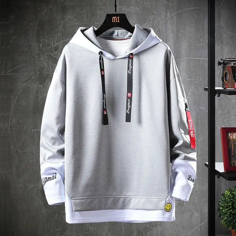 Spring Autumn Men's Hoodie Harajuku Fashion Korean Streetwear Sweatshirt Men Casual Men Clothing Trend Long Sleeve Hoodies Men