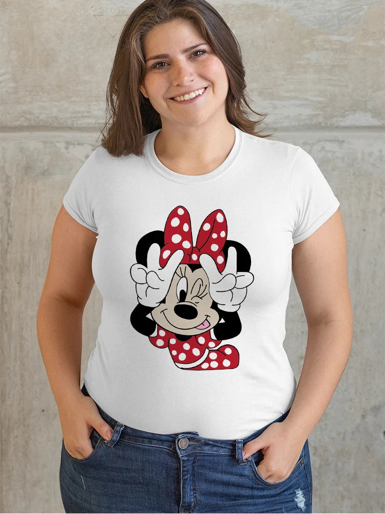 Urbano Mickey Mouse Disney T-Shirt Women's Clothing Summer 2022 Top Minnie Fashion Couple T Shirts Casual Cheap Free Shipping