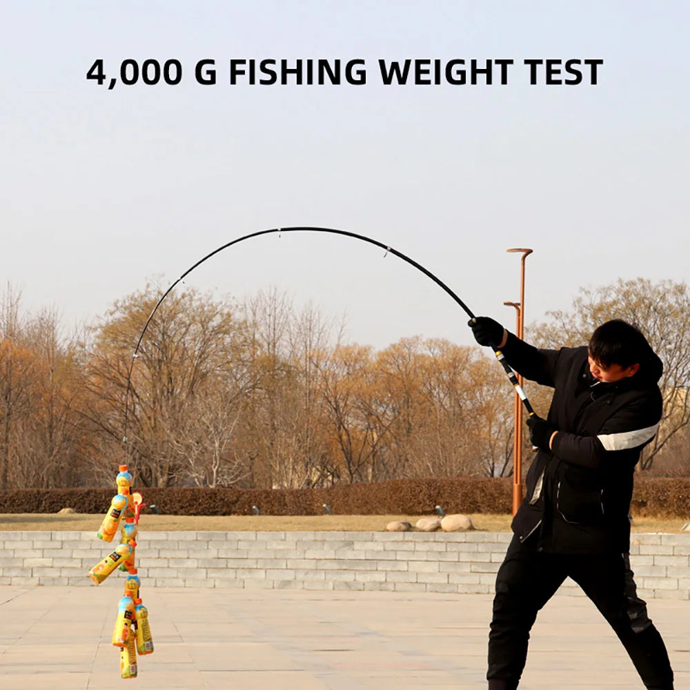 2.1m 2.4m 2.7m 3.0m 3.6m Carbon Fiber Telescopic Fishing Rod Portable Spinning Rod and Spinning Reels Multifunction set