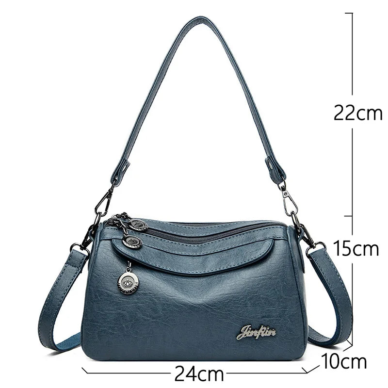 Vintage Soft Leather women shoulder Bags Luxury Handbags Women Bags Designer Small Crossbody Bags for Women 2020 Messenger Bag