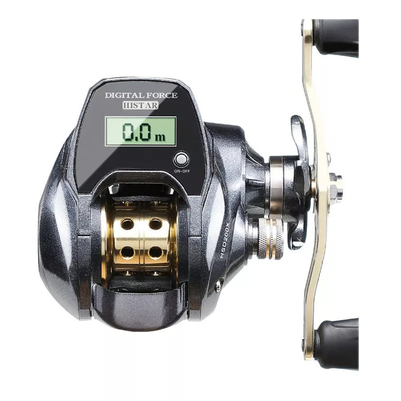 Digital Electric Fishing Reel Water Depth Measuring Fishing Reel High Speed LowProfile Line Counter Baitcasting Tools