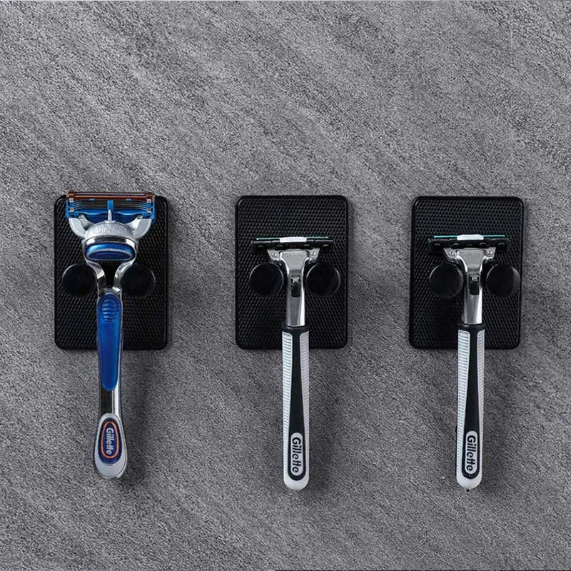 Shaving Razor Holder Shower Wall Razor Holder Storage Rack Men Shaver Shelf Bathroom Wall Hook Hanger Kitchen Adhesive Hook Wall