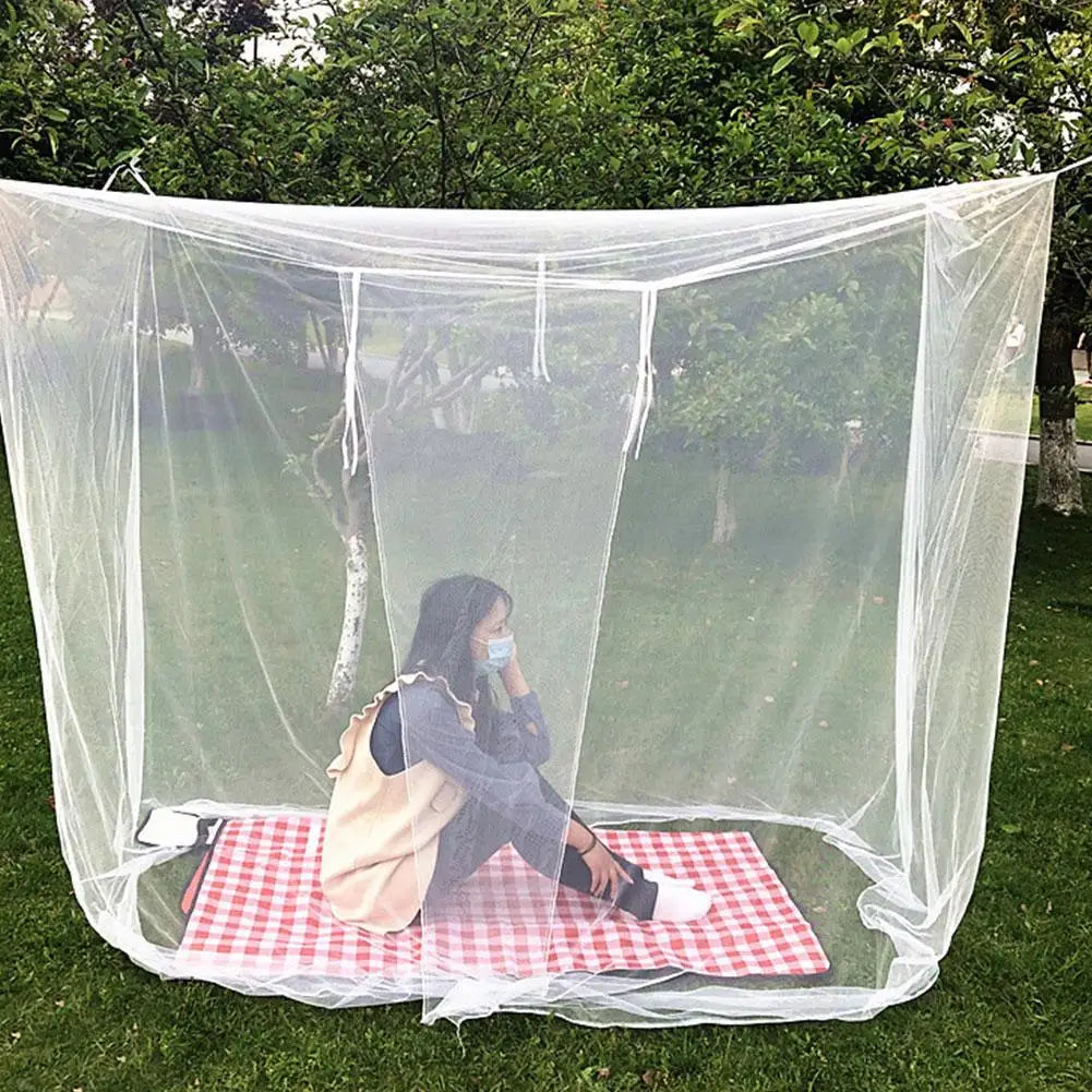 Luxury Mosquito Net Bed Canopy Tent Square Netting Curtain For Camping Screen House Home Bedroom Baby Adults Hanging Decor