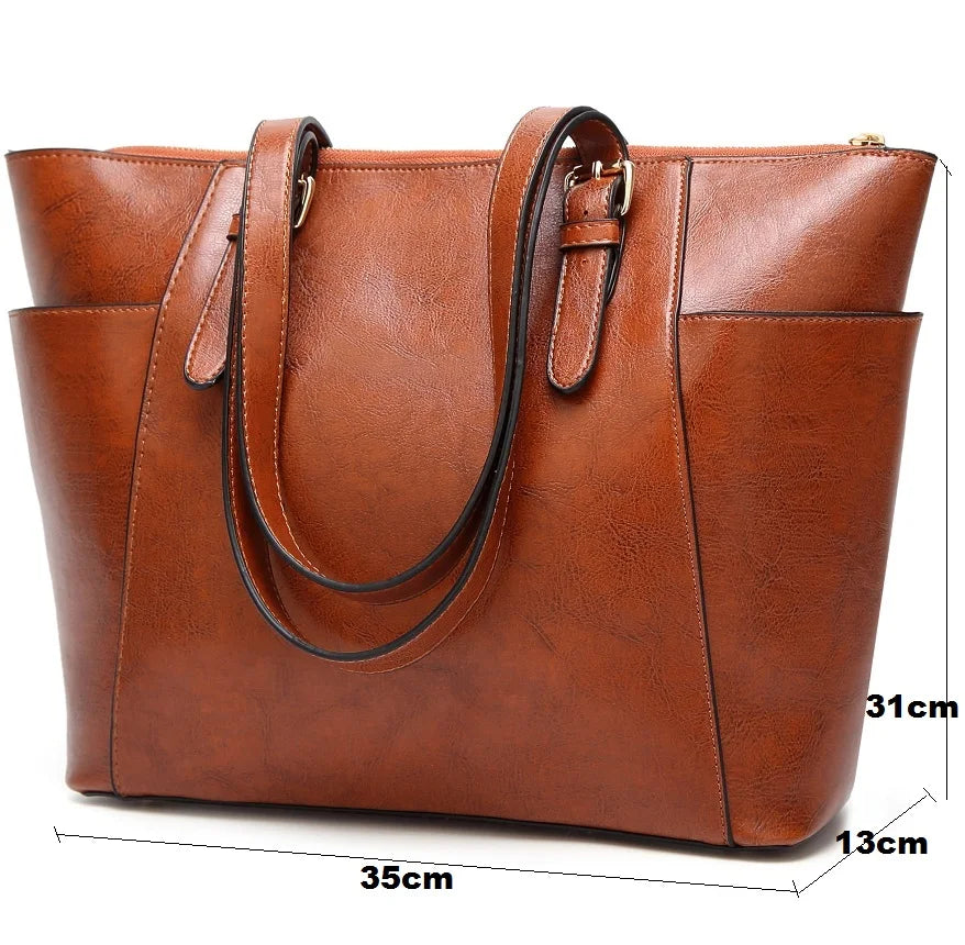 100% Genuine leather Women handbags 2021 New female bag large capacity ladies shoulder handbag diagonal fashion wild bag N412