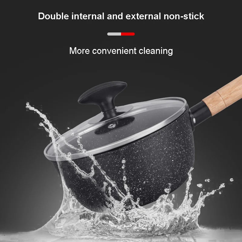 Cooking Pots and Pans Set Porridge Soup Ramen Milk Pot Non Stick  Pot Korean Breakfast Cookware Set Japanese Kitchen Utensils