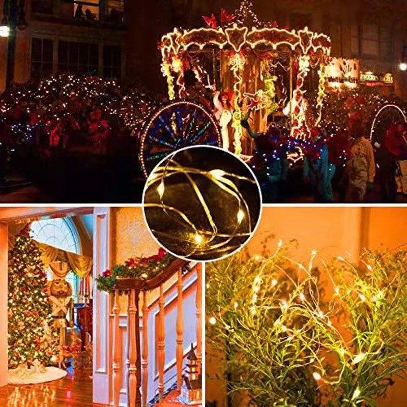 LED String Light Copper Wire Outdoor Led Garland Lamp Christmas Fairy Light For Christmas Tree Wedding Party Home Decoration