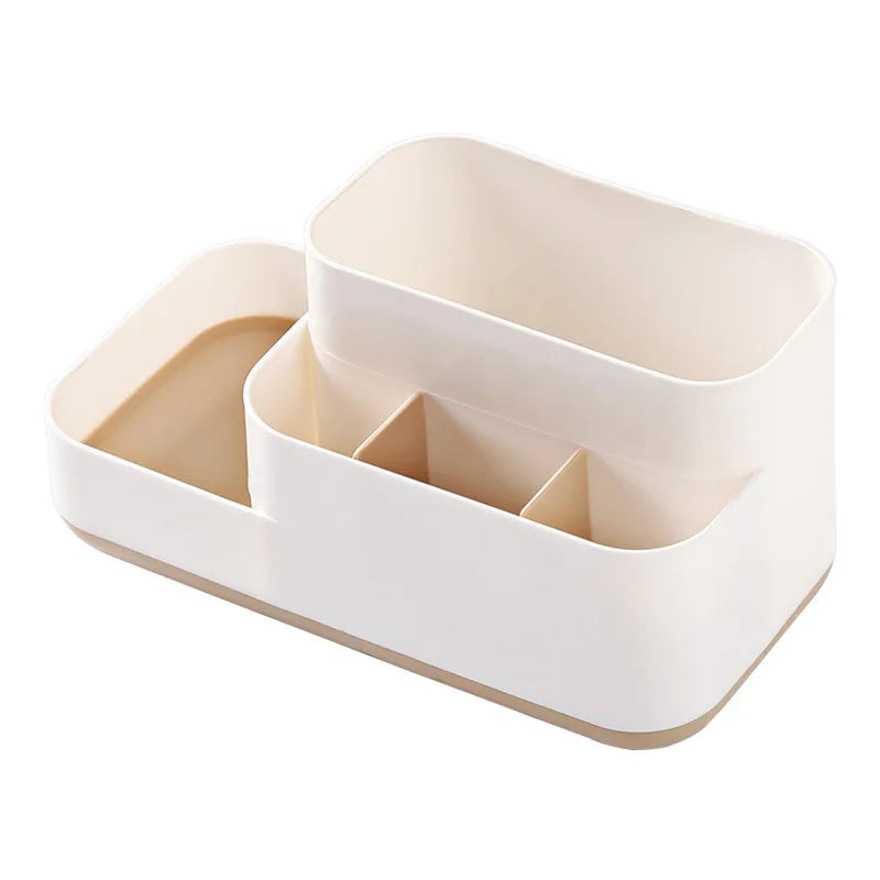 Plastic Makeup Organizer Bathroom Storage Box Cosmetic Organiser Office Desktop Make Up Jewelry Storage Box Sundries Container