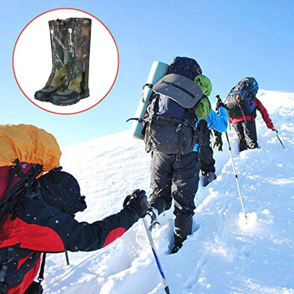 Unisex Waterproof Legging Leg Cover Gaiter Hiking Camping Snow Ski Boot Shoe Travel Hunting Climbing Windproof Leggings