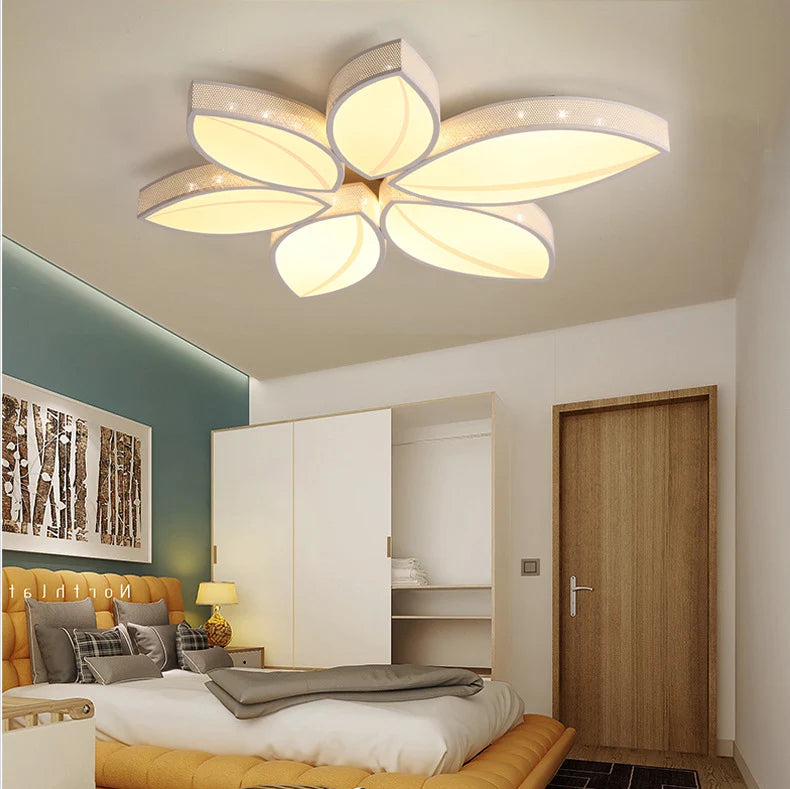 Leaves Ceiling Light Modern Surface Mounted LED Celing lamp Minimalist Leaf Designer Lamp Acrylic+Hardware LED Ceiling lamp