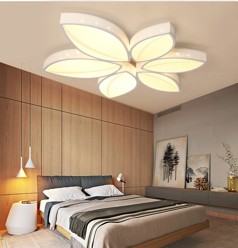 Leaves Ceiling Light Modern Surface Mounted LED Celing lamp Minimalist Leaf Designer Lamp Acrylic+Hardware LED Ceiling lamp