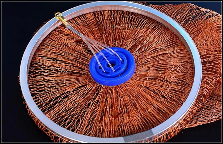 Finefish 2.4M-4.8M Cast Nets with Sinker and without Sinker Catch Fishing Net With Ring Small Mesh Fly Hand Throw  Network