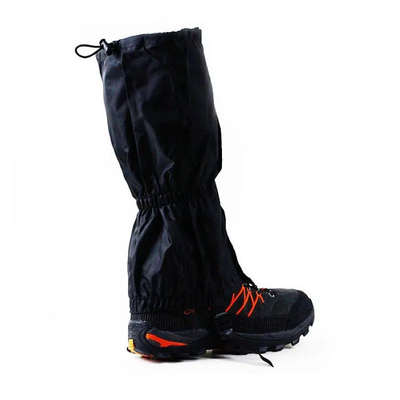 Free Shipping 1 Pair Black Waterproof Outdoor Hiking Walking Climbing Hunting Snow Legging Gaiters