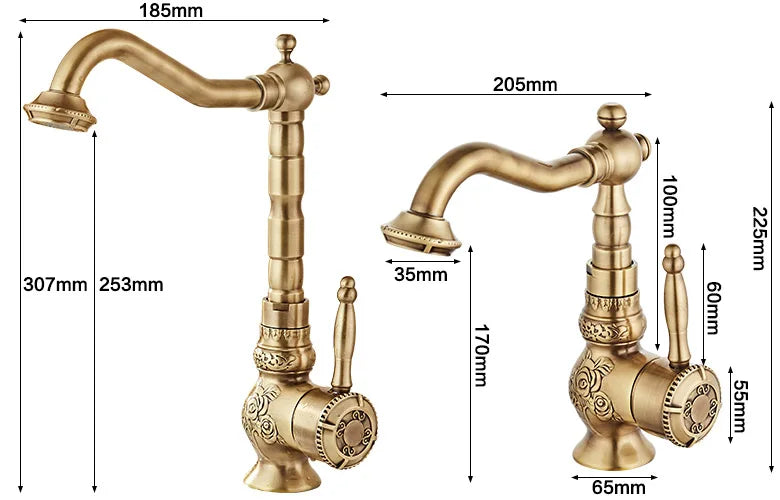 Antique Brass Carved Towel Paper Holder Bathroom  Rack  Accessories Retro Faucet  Hardware Set